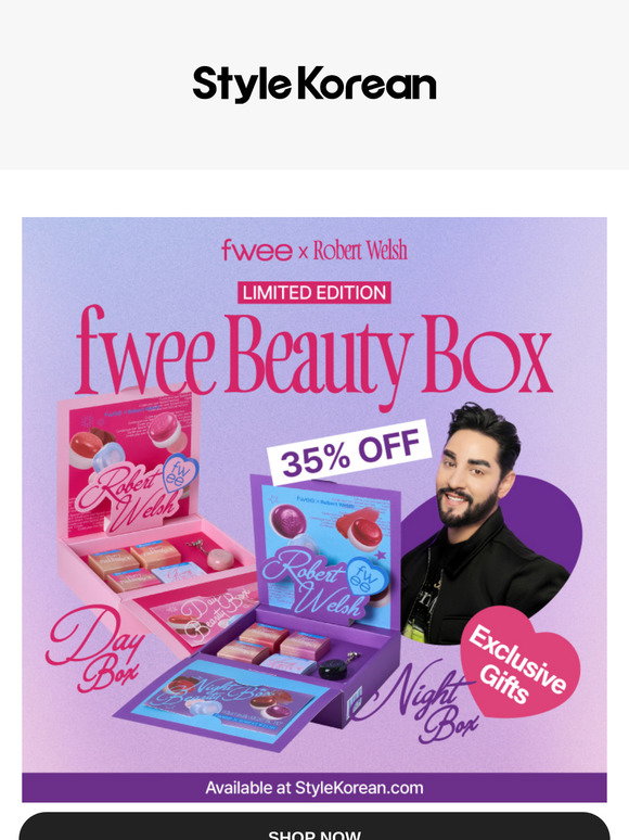 StyleKorean: [fwee x Robert Welsh] 💄 ️fwee's beauty box is available ...