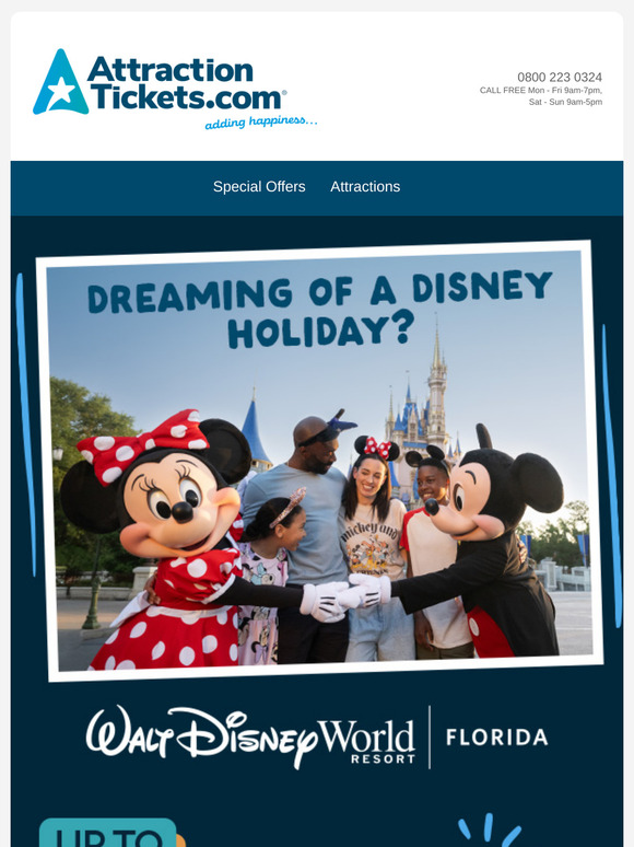 ✨ Up to 20% off Disney 14-Day Magic Tickets