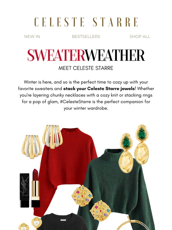 Cozy Up This Sweater Weather with Celeste Starre Jewellery 🍂✨