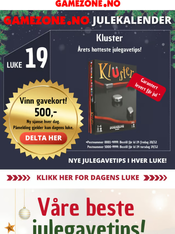 Gamezone Julekalender - Luke 19