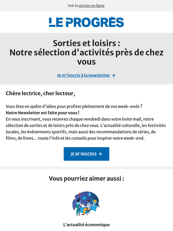 Vous ne savez pas quoi faire ce week-end ?