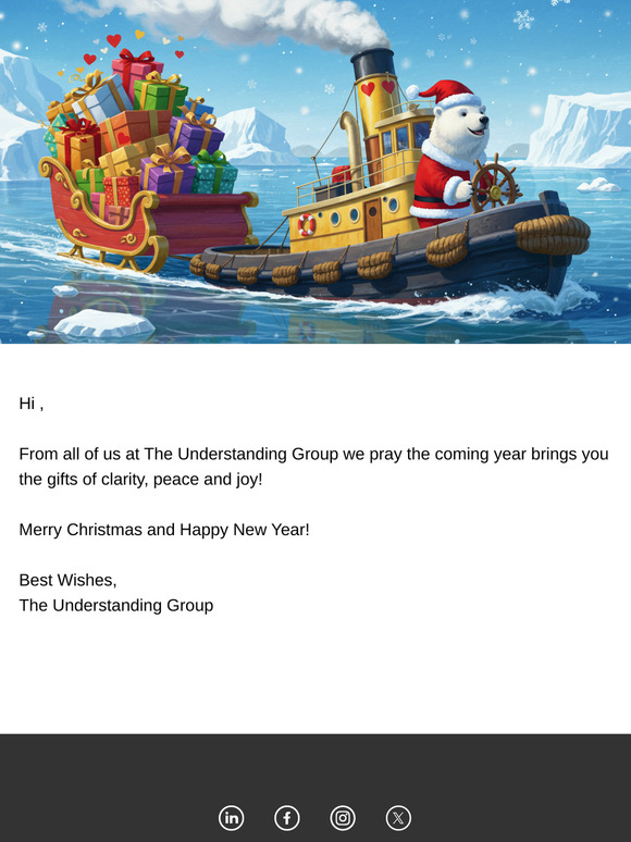 December TUG Notes - Happy Holidays from The Undestanding Group!