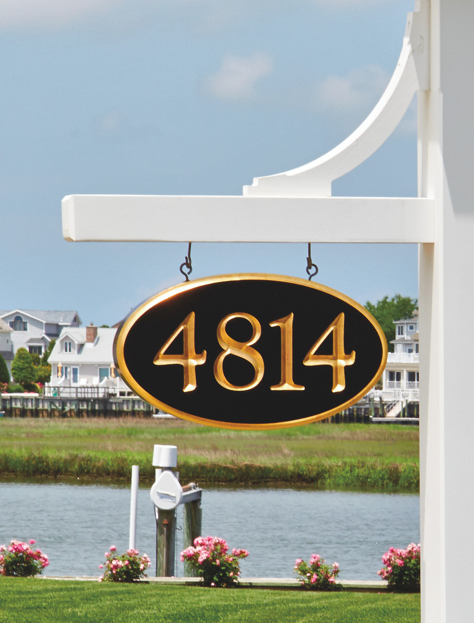 Image of One-Sided Oval Sign - Medium