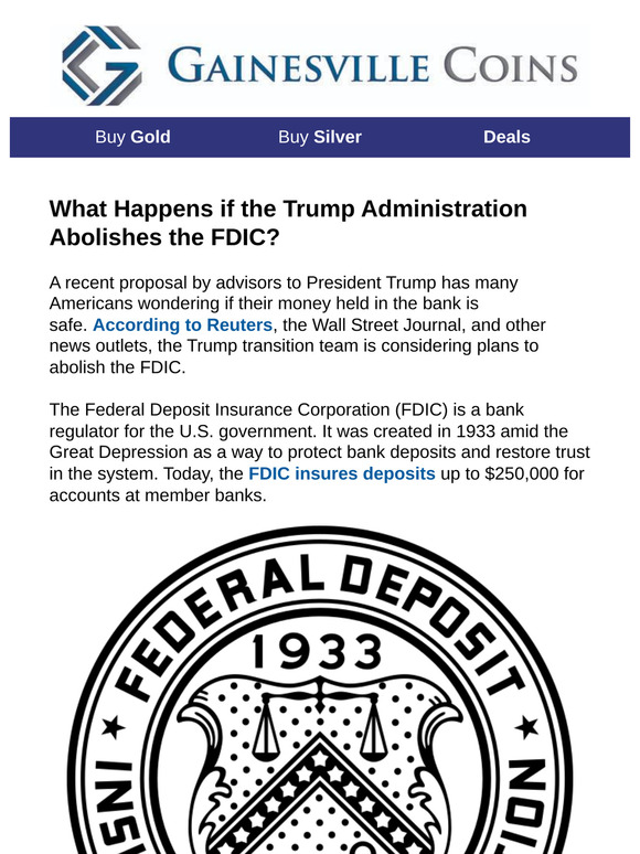 What Happens if the Trump Administration Abolishes the FDIC?