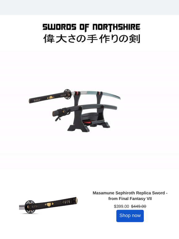 $50 Off Sephiroth’s Legendary Nodachi – Over 53 Inches of Pure Power