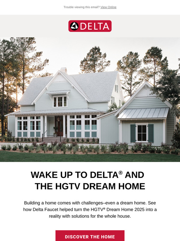 Delta® helps make this year’s HGTV Dream Home 2025 come true