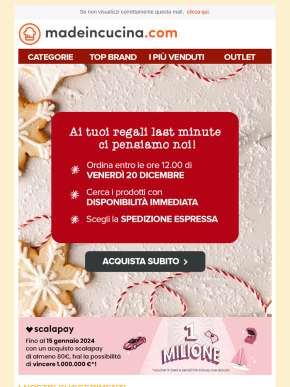 Scegli la Spedizione Espressa e ricevi i tuoi regali sotto l'albero!