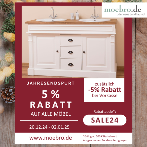 Moebro: Jahresendspurt: Bis zu 10% Rabatt auf Möbel 🎉