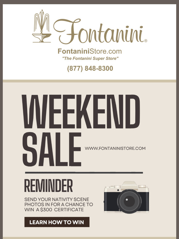 Fontanini Store - The After Sale!