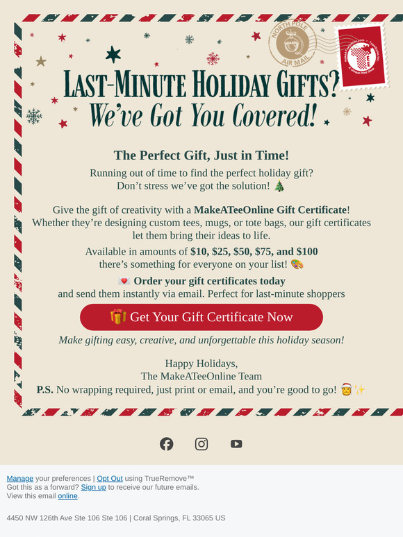 🎁 Still Stuck on Gift Ideas? Give the Gift of Choice with Our Gift Certificate!