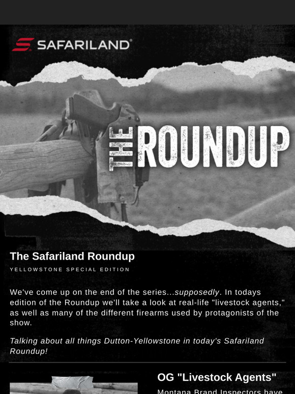 Safariland Gutschein 2 Für 1 2022 Safariland: Safariland ROUNDUP Yellowstone Special Edition | Milled
