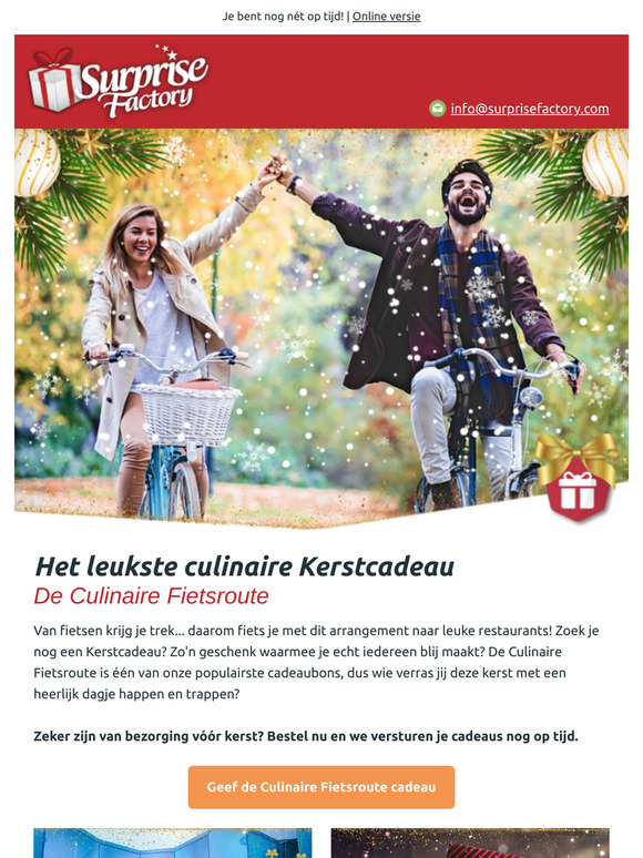 Kerstcadeaus, nog vóór Kerst bezorgd 🎄