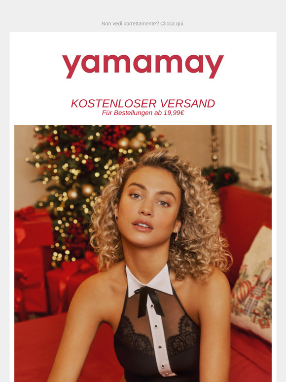 Kostenloser Versand 🌟 Feiern Sie das neue Jahr mit den festlichen Looks von Yamamay