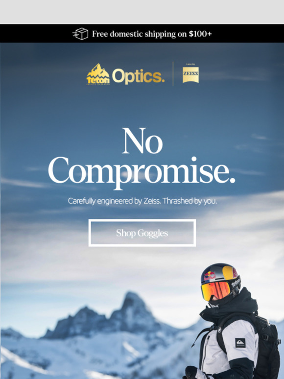 No Compromise | Meet Our Goggles