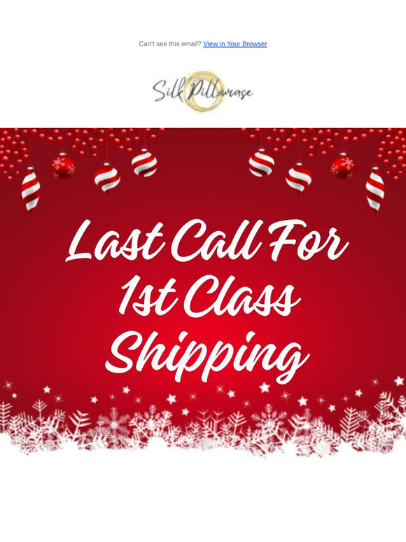 🎅 Last Chance for 1st Class Shipping