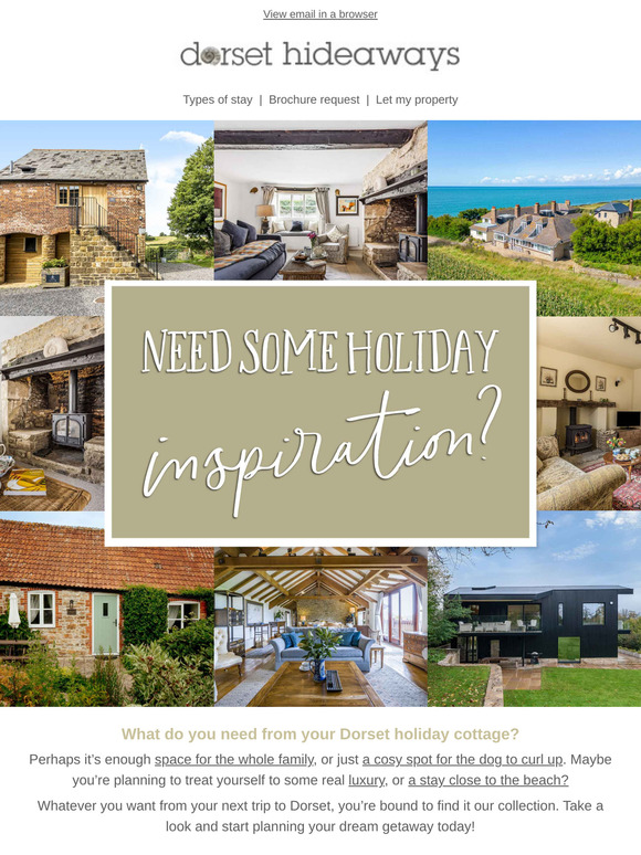Dorset retreats for every taste ✨