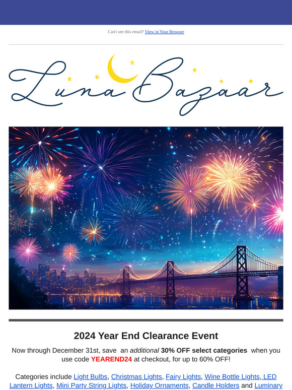 💥 2024 Year End Clearance Event Starts Now 💥