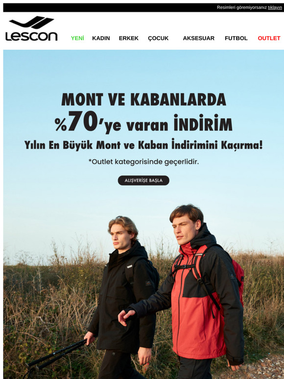 Mont ve Kabanlarda %70'e Varan İndirim!