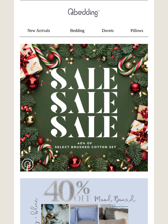 40% Off Select Brushed Cotton Sets❄️
