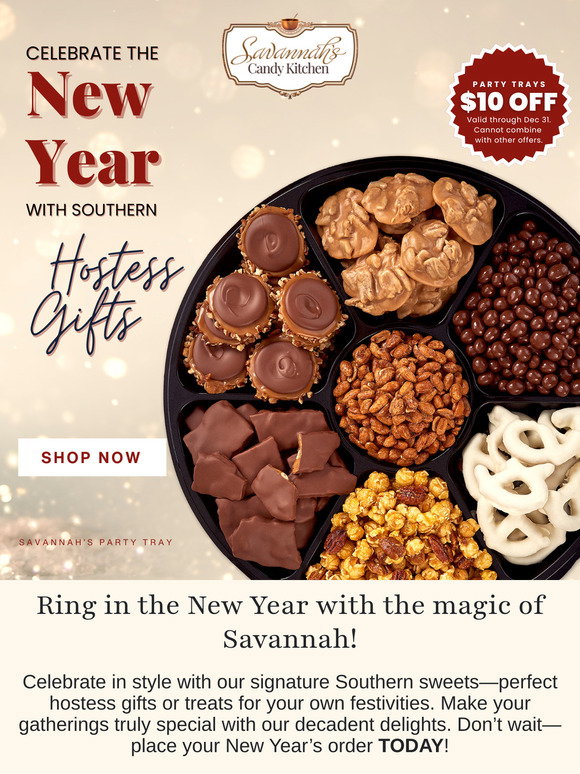 Savannah's Candy Kitchen: 🥳Sweeten Your New Year with Party Trays ...