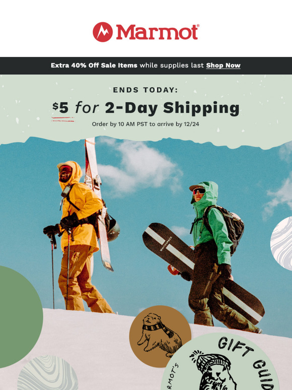 LAST DAY: 2-Day Shipping for $5