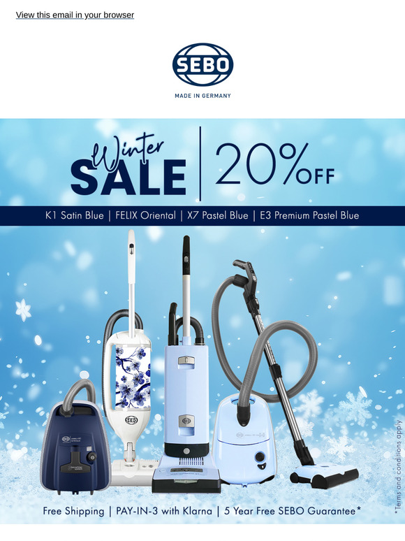 SEBO Winter Sale ❄️