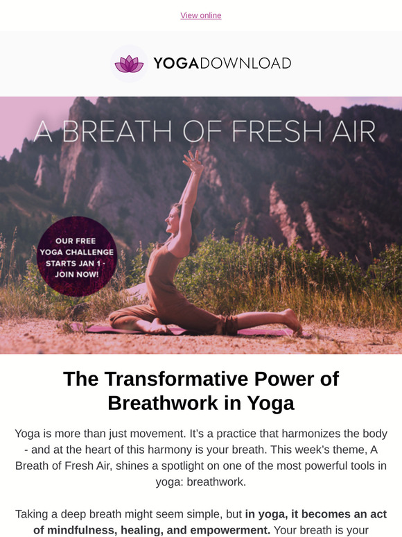 😮‍💨 A Breath of Fresh Air | FREE Yoga Challenge!