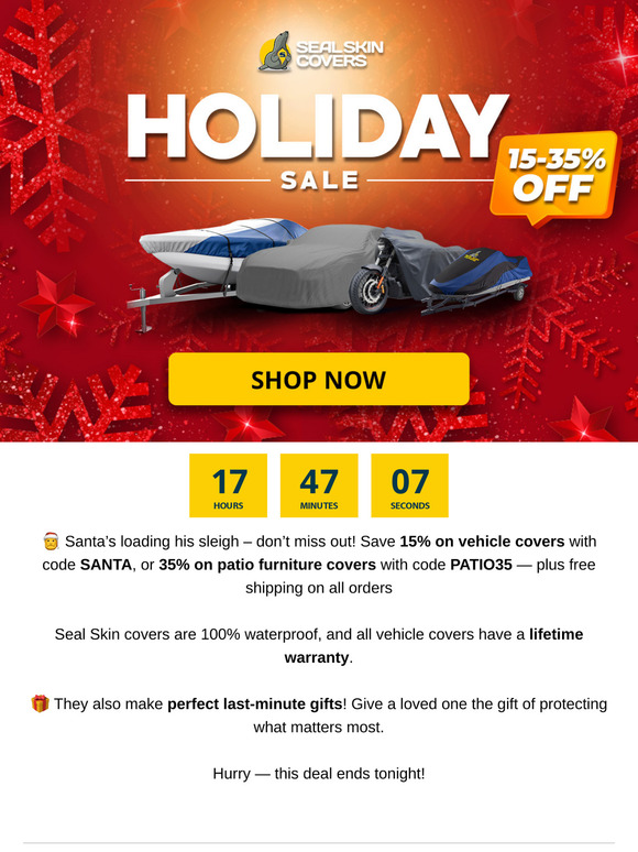 🎅 Our Holiday Sale Ends Tonight!!🎄