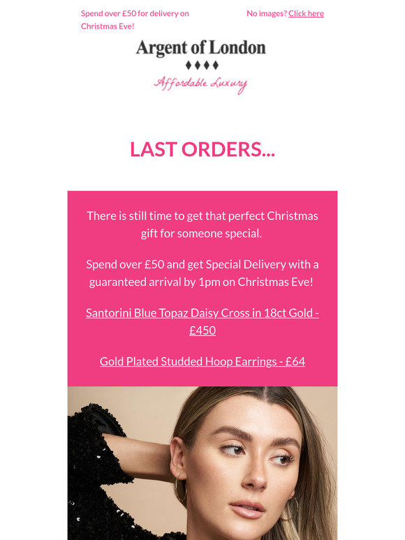 Last orders for Christmas!