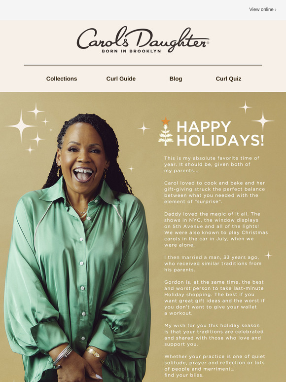 Happy Holidays from Lisa, our founder!