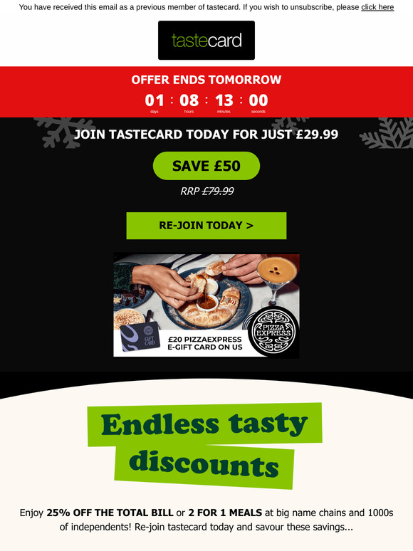 ⏰ Don't miss out - Offer ENDS TOMORROW!
