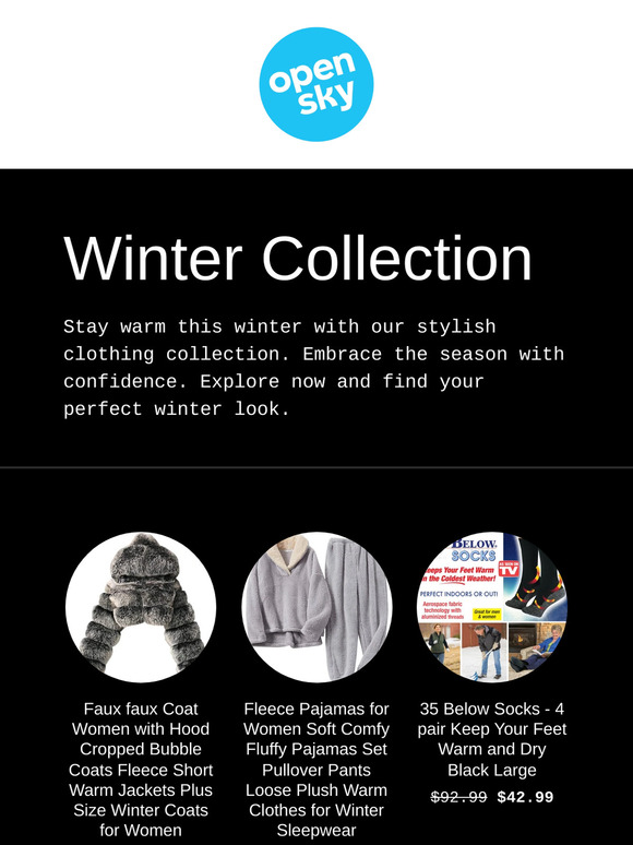 Exclusive Winter Clothing Offers Inside!