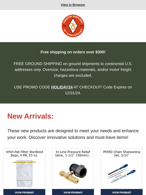 Free standard shipping on orders over $300!