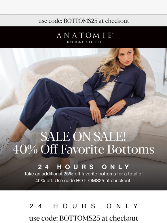 24 Hours Only: 40% Off Favorite Bottoms