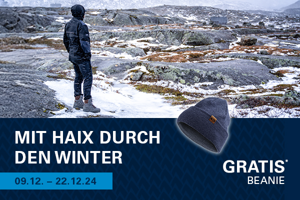 Mit HAIX durch den Winter - GRATIs BEANIE
