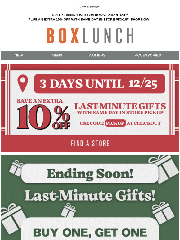 It’s almost time for presents—BOGO 50% off is here to help 🎁