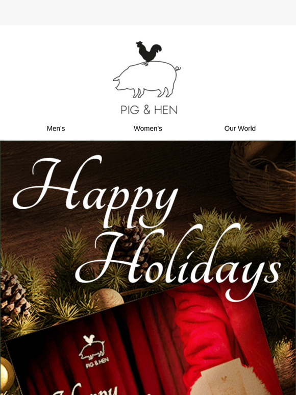 Happy holidays from Pig & Hen 🎄💫
