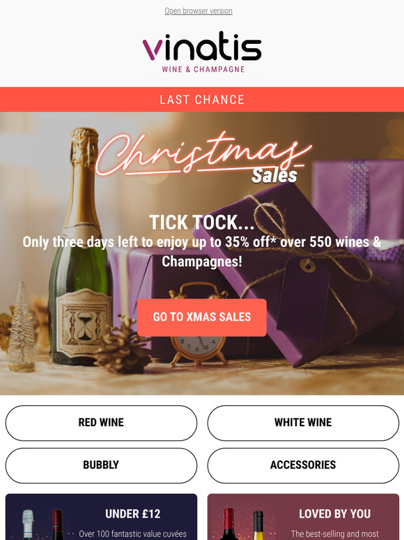 ⏰ Only three days left of Christmas Sales!