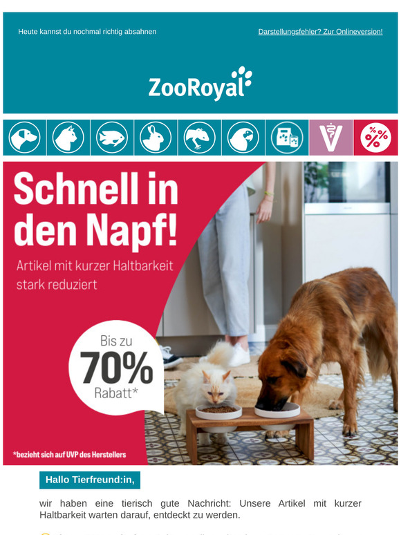 Spar dich glücklich! Bis zu 70% Rabatt🤑