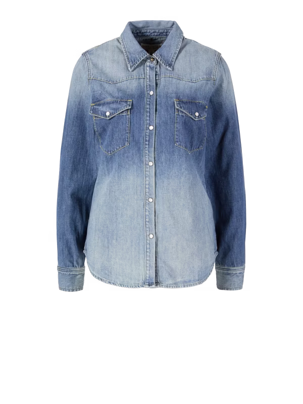 Jeanshemd 'Travis' Blau