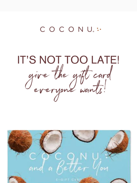 It's not too late!