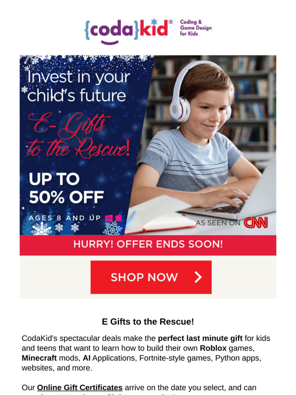 🎁 E-Gifts to the Rescue