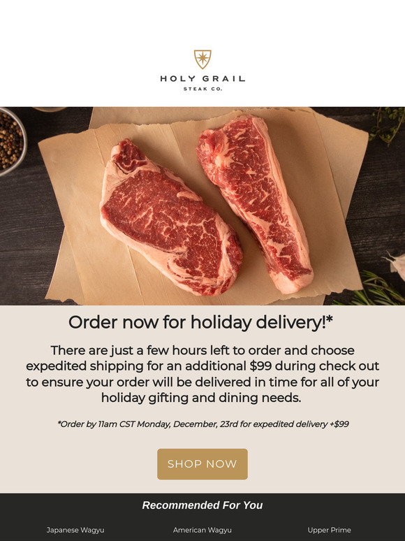 Don't miss out! Expedited delivery is still available!