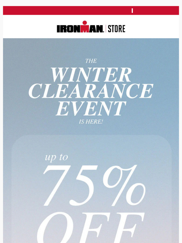 ❄️ Up to 75% Winter Clearance!
