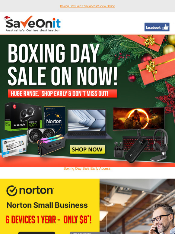 Boxing Day Sale Now On!