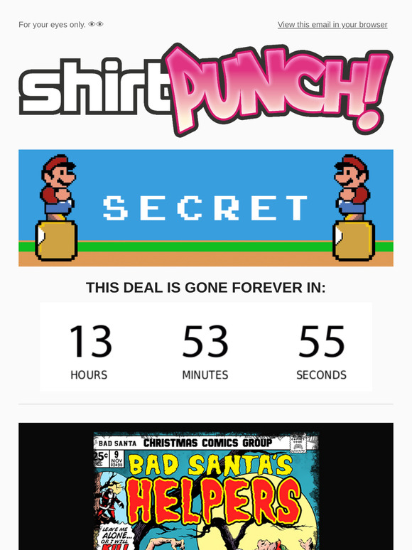 A Santa secret sale
