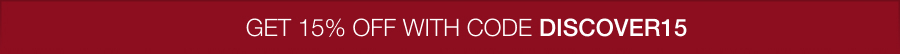Get 15% Off with code DISCOVER15