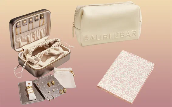 Stay Organized and Prepared on Vacation With BaubleBar's Personalized Makeup Bags and Cases