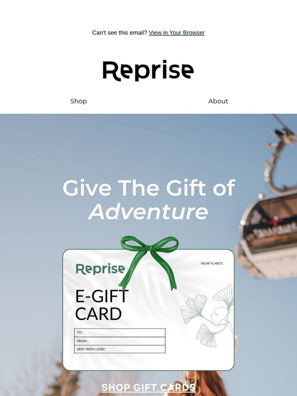 We Have E-Gift Cards!