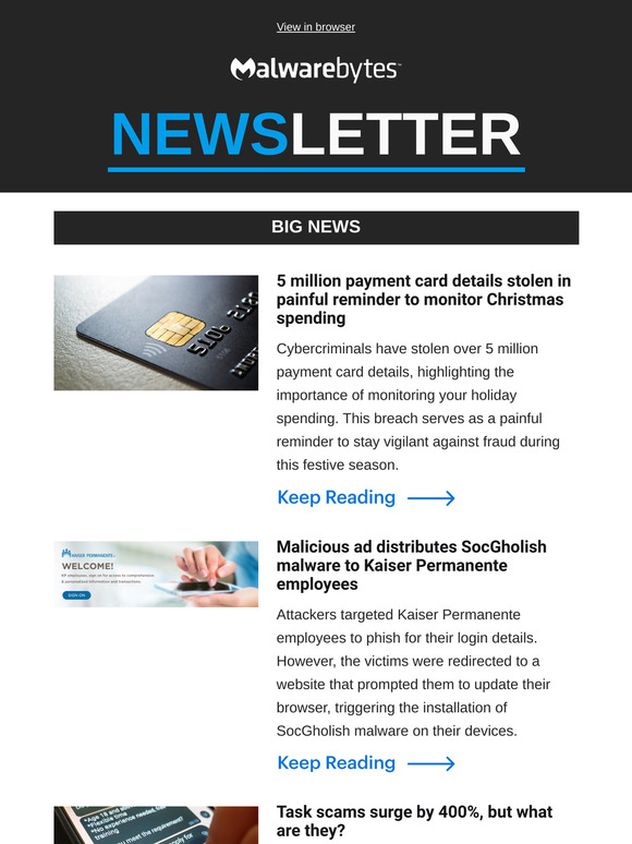 5 million payment card details stolen, a warning to monitor Christmas spending